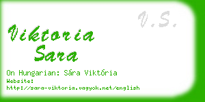 viktoria sara business card